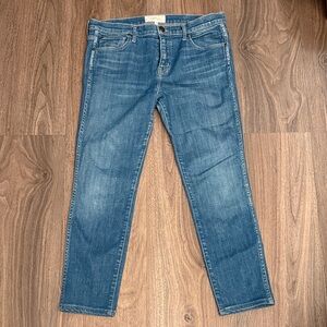 THE GREAT MEDIUM BLUE ALMOST SKINNY jean SIZE 28